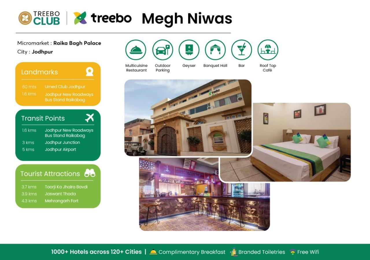 Treebo Megh Niwas, 2 Km From Umaid Bhawan Palace Hotel Jodhpur  Exterior photo